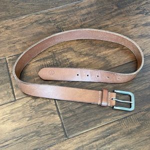 Brown leather Timberland belt